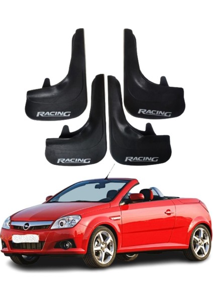 Opel Tigra Uyumlu Racing Yazılı 4'lü Tozluk Çamurluk Paçalık Modifiye