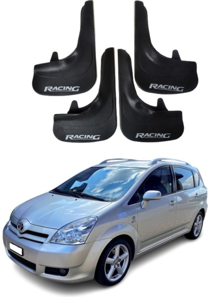 Toyota Verso 2004-2009 Uyumlu Racing Yazılı 4'lü Tozluk Çamurluk Paçalık Modifiye