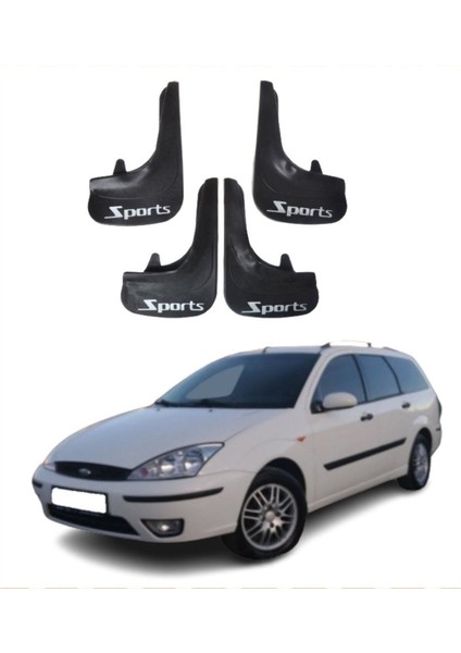 Ford Focus 1 Stw Uyumlu Sports Yazılı 4'lü Tozluk Çamurluk Paçalık Modifiye
