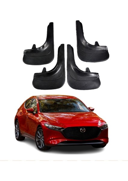 Mazda 3 Uyumlu 4'lü Tozluk Çamurluk Paçalık Modifiye