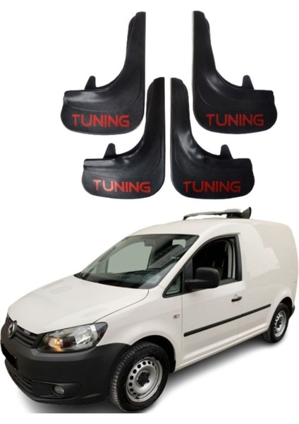 Volkswagen Caddy Uyumlu Tuning Yazılı 4'lü Tozluk Çamurluk Paçalık Modifiye