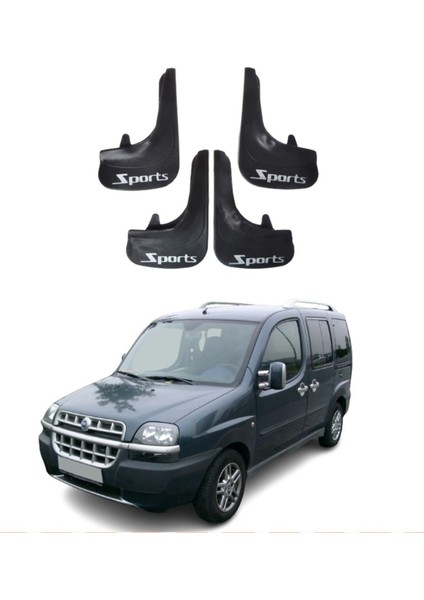 Fiat Doblo 2 2010-2022 Uyumlu Sports 4'lü Tozluk Çamurluk Paçalık Modifiye