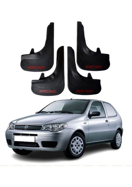 Fiat Palio Van Tüm Kasalara Uyumlu Racing Yazılı 4'lü Tozluk Çamurluk Paçalık Modifiye
