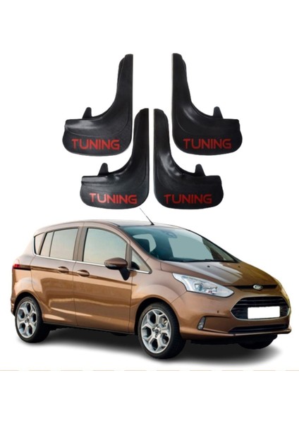 Ford B Max Uyumlu Tuning Yazılı 4'lü Tozluk Çamurluk Paçalık Modifiye