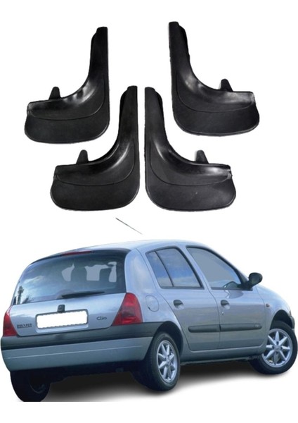 Renault Clio 2 Hb 1998-206 Uyumlu 4'lü Tozluk Çamurluk Paçalık Modifiye
