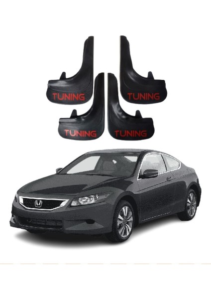 Honda Accord 2008-2012 Uyumlu Tuning Yazılı 4'lü Tozluk Çamurluk Paçalık Modifiye