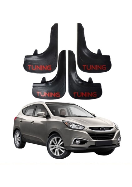 Hyundai Ix 35 Tüm Kasalara Uyumlu Tuning Yazılı 4'lü Tozluk Çamurluk Paçalık Modifiye