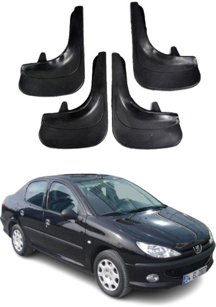 Peugeot 206 Sd Tüm Kasalara Uyumlu 4'lü Tozluk Çamurluk Paçalık Modifiye