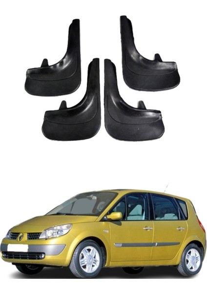 Renault Scenic Tüm Kasalara Uyumlu 4'lü Tozluk Çamurluk Paçalık Modifiye
