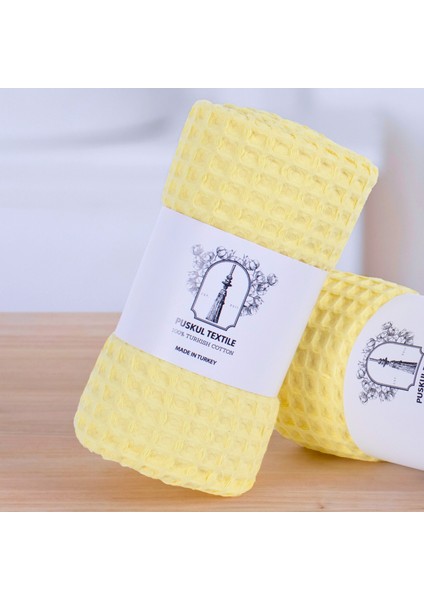 Lüks Waffle El Havlusu Seti 3 Adet, 40X80CM 100% Pamuk Yüksek Kaliteli Çabuk Kuruyan Waffle Havl