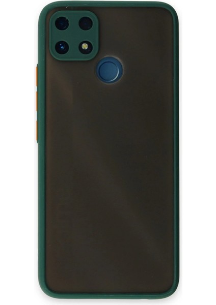Realme C25 Kılıf Montreal Silikon Kapak - Yeşil Arbkd