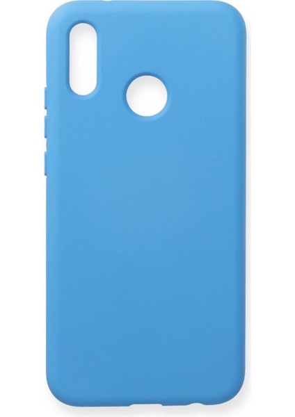 Huawei P20 Lite Kılıf Nano Içi Kadife Silikon - Mavi Arbkd