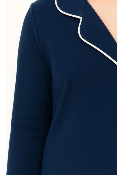 Kız Çocuk Pamuklu Düğmeli Uzun Kollu Pijama Takımı - 1507 -1508 modelleri