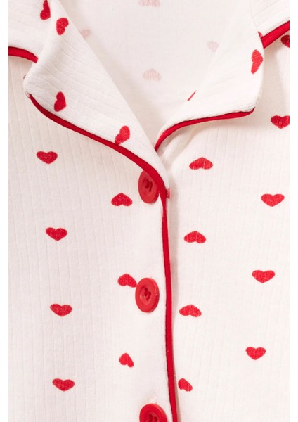 Kız Çocuk Pamuklu Düğmeli Uzun Kollu Pijama Takımı - 1507 -1508 modelleri