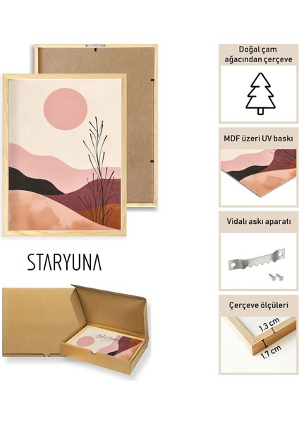 Yağlı Boya Efektli Atlı Tablo Seti, Ahşap Çerçeveli, 2'li, Şık ve Dekoratif Ürün