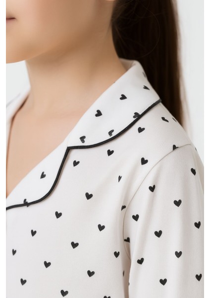 Kız Çocuk Pamuklu Düğmeli Uzun Kollu Pijama Takımı - 1507 -1508 fiyatları