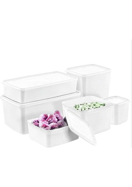 Alaska Derindondurcu Saklama Kabı 6'lı Set (380ML, 650ML, 1,1lt, 1,85LT, 2,0lt, 3,5lt)
