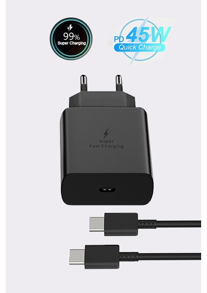 Samsung Galaxy S20 Ultra 5g S22 Ultra 5g S22+ 5guyumlu 45W Turbo Hızlı Şarj Aleti Cihazı Seti Pd indirimleri