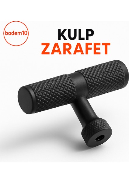 Martin Siyah Metal Tek Vidalı Kulp Düğme Mobilya Çekmece Mutfak Dolabı Dolap Modern Kapak Kulpları