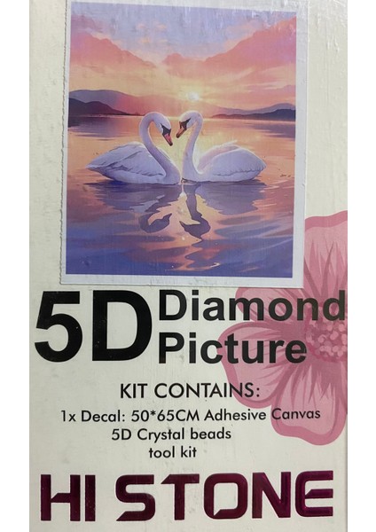 5d Yapışan Boncuk Goblen Mozaik Tablo Pano 50*65 cm 87013