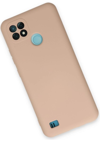 Realme C21 Kılıf Nano Içi Kadife Silikon - Pudra Arbkd fiyatları