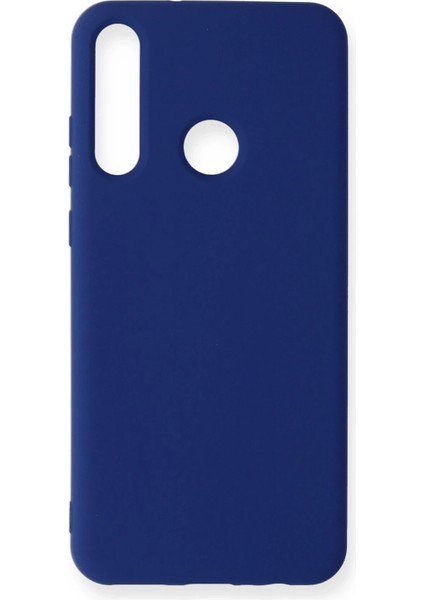 Huawei Y6P Kılıf Nano Içi Kadife Silikon - Lacivert Arbkd