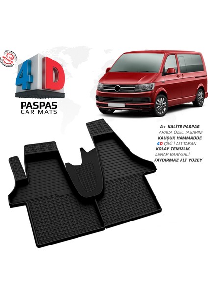 VW Transporter T6 4D Havuzlu Paspas 2015-2025