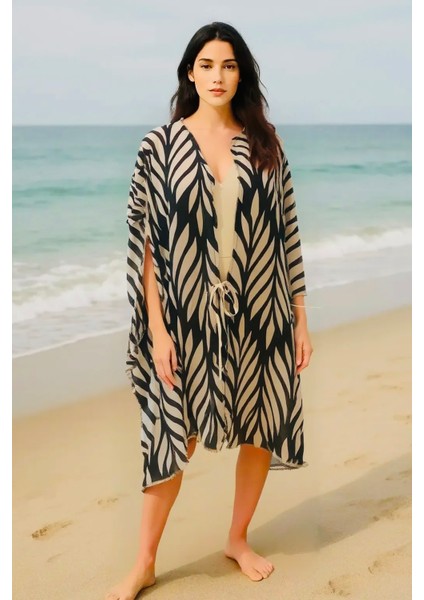 Tasarım Handmade Kimono Tarzı Plaj Pareo Tunik