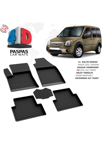 Ford Connect 4D Havuzlu Paspas 2002-2014
