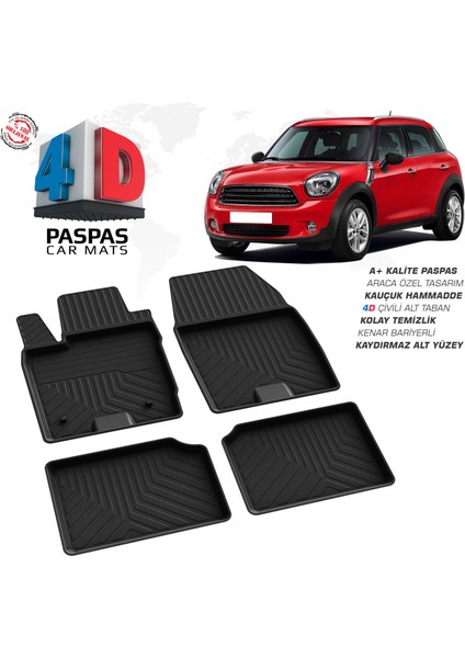 Mini Cooper Countryman 4D Havuzlu Paspas 2010-2017
