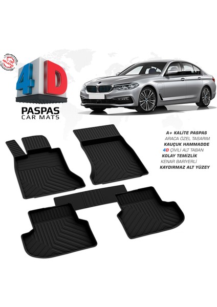 Bmw 5 Serisi G30 4D Havuzlu Paspas 2017-2023
