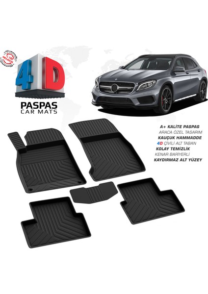 Mercedes Gla Serisi X156 4D Havuzlu Paspas 2013-2020