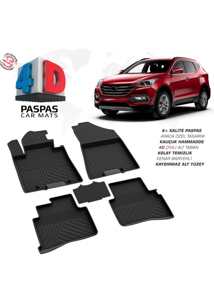 Hyundai Tucson 4D Havuzlu Paspas 2015 ve Üzeri