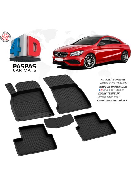 Mercedes Cla Serisi C117 4D Havuzlu Paspas 2013-2018