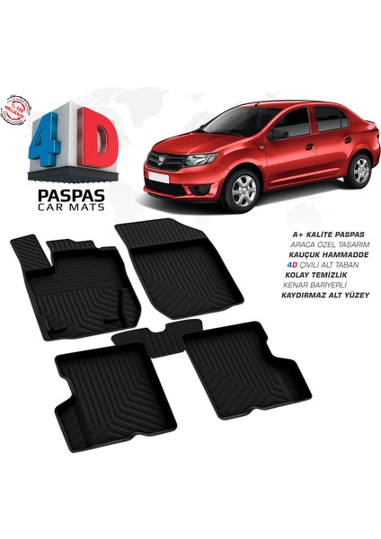 Dacia Logan 2 4D Havuzlu Paspas 2013-2020