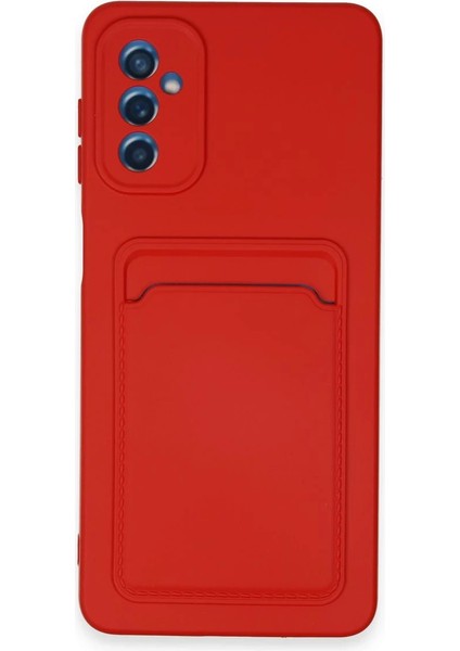 Samsung Galaxy A14 4g Kılıf Kelvin Kartvizitli Silikon - Kırmızı Arbkd