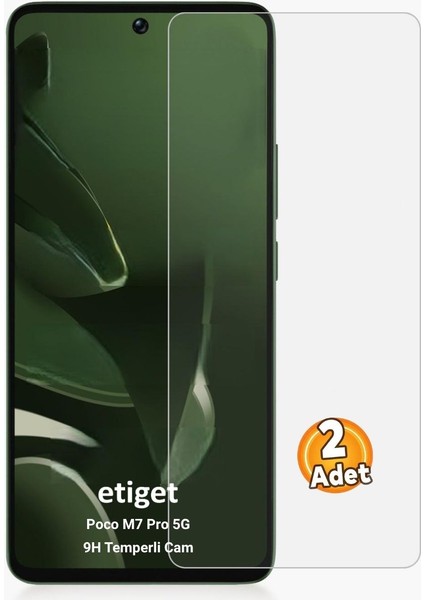 Poco M7 Pro 5g Temperli 9h Cam Ekran Koruyucu (2 Adet)