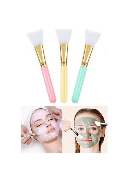 Maske Sürme Soyma Fırçası- Silikon Maske Sürme Spatulası