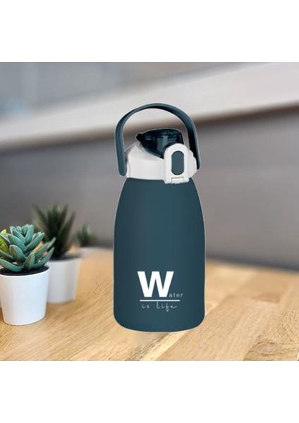Bpa Içermez 1500 ml Mavi Su Matarası – Taşıma Askılı, Kilitli Kapaklı, Spor Günlük Kullanıma Uygun fiyatları