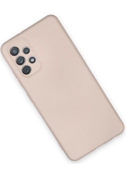 Samsung Galaxy A72 Kılıf Nano Içi Kadife Silikon - Pudra Arbkd fiyatları