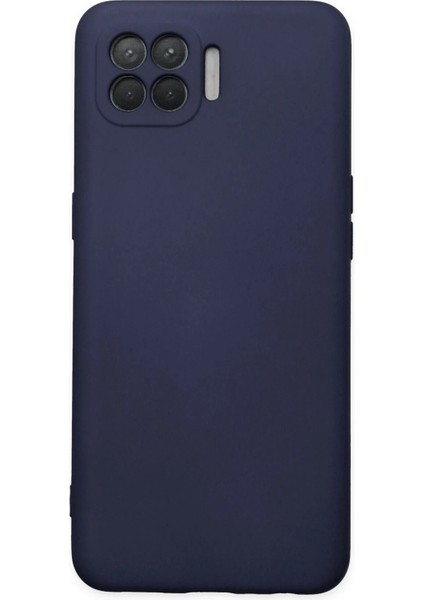 Reno 4 Lite Kılıf Nano Içi Kadife Silikon - Lacivert Arbkd