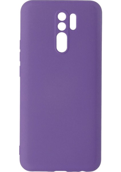 Xiaomi Redmi 9 Kılıf Nano Içi Kadife Silikon - Mor Arbkd