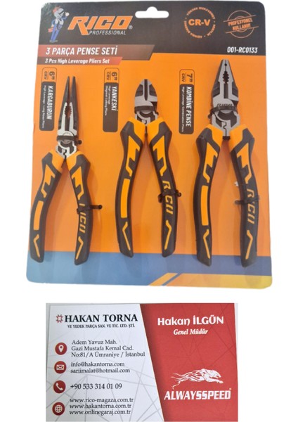 Hk Rico Yankeski Kargaburun Pense Seti Takımı