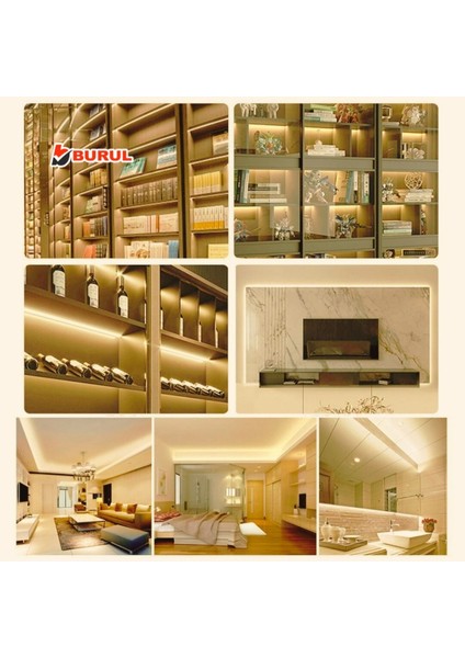 20 Metre Gün Işığı Yapışkanlı Silikonlu Yüksek Lümen Şerit LED Işık Fişli Aydınlatma SB-6548 fırsatları