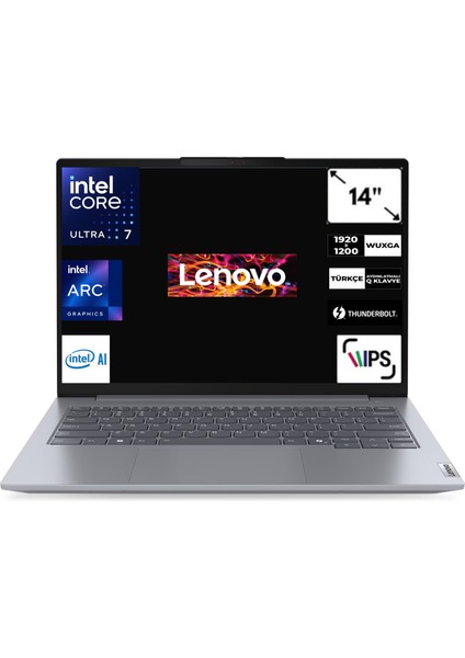 Thinkbook 14 G7 Iml Intel Core Ultra 7-155H 64 GB Ddr5 2 Tb SSD Windows 11 Pro 14'' Wuxga Taşınabilir Bilgisayar 21MR0050TRCB11