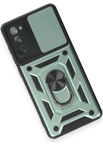 Samsung Galaxy S20 Fe Kılıf Pars Lens Yüzüklü Silikon - Yeşil Arbkd modelleri
