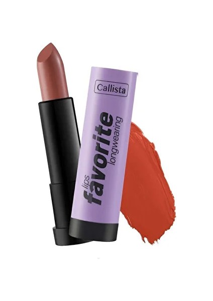 Lips Favorite Longwearing Lipstick Ruj 306 Here Kitty Kitty - 306 Here Kitty Kitty Kahverengi - 1 Adet