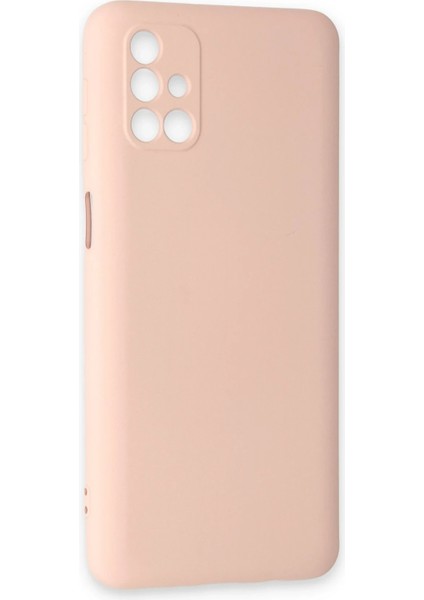 Samsung Galaxy M31S Kılıf Nano Içi Kadife Silikon - Pudra Arbkd fiyatları