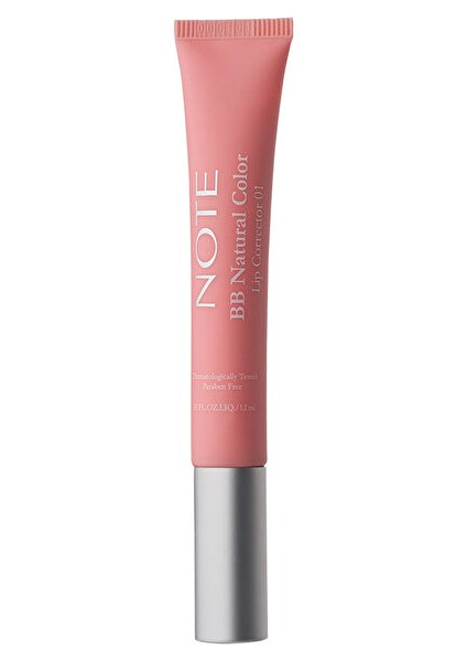 Note Bb Lip Corrector - 01 Renk Eşitleyici Dudak Parlatıcısı Pembe - 1 Adet
