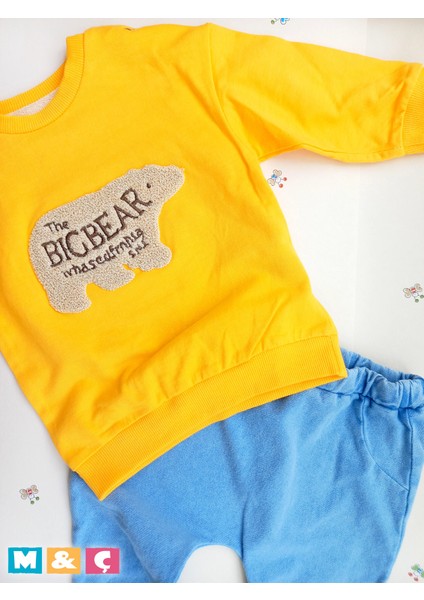 Kız Erkek Bebek Çocuk 2li Takım Alt Üst Swaetshirt Pantolon Takım fiyatları